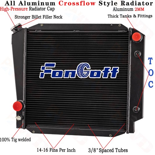 Row aluminum radiator for - 3,